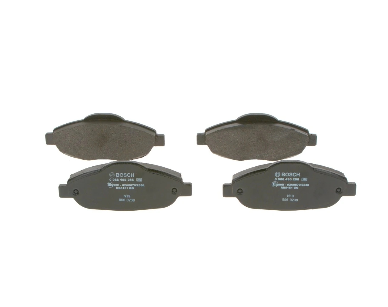 BOSCH 0986495266 Колодки тормозные дисковые перед