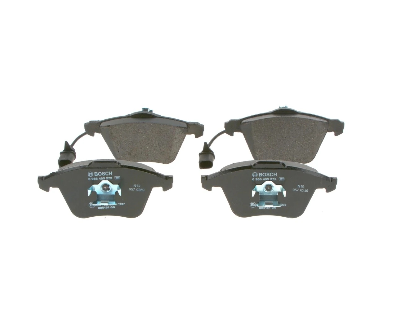 BOSCH 0986495272 Колодки тормозные дисковые передние