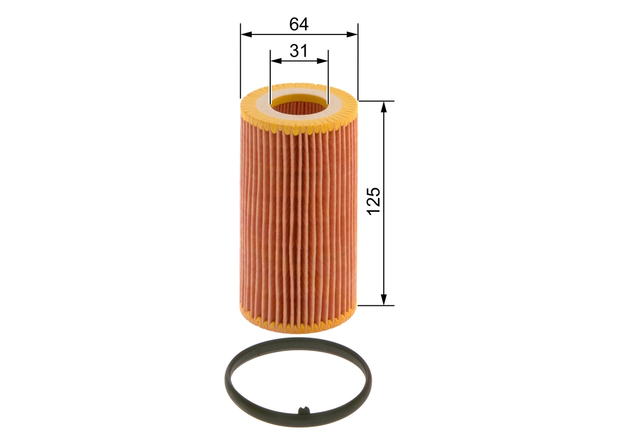 BOSCH 1457429243 Фильтр масляный AUDI: A3 03-, A3 Sportback 04-, A4 04-, A4 Avant 04-, A4 кабрио 02-, A6 04-, A6 Avant 05-, TT 06-, TT Roadster 07-   SEAT: ALTEA 04-, ALTEA XL 06