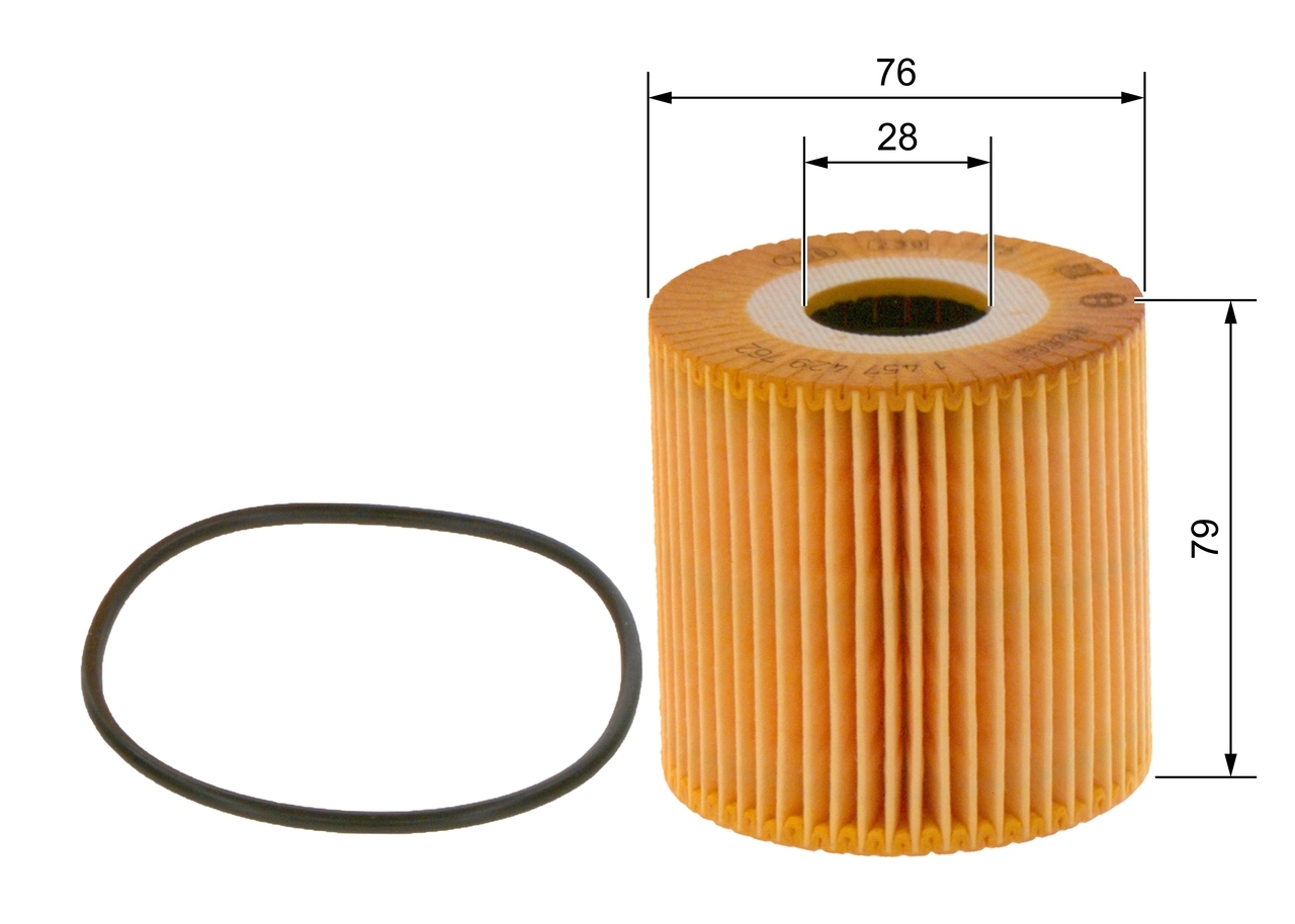BOSCH 1457429762 Фильтр масляный VOLVO S40/S70/S80/XC90/V40/V70 1.6-4.4