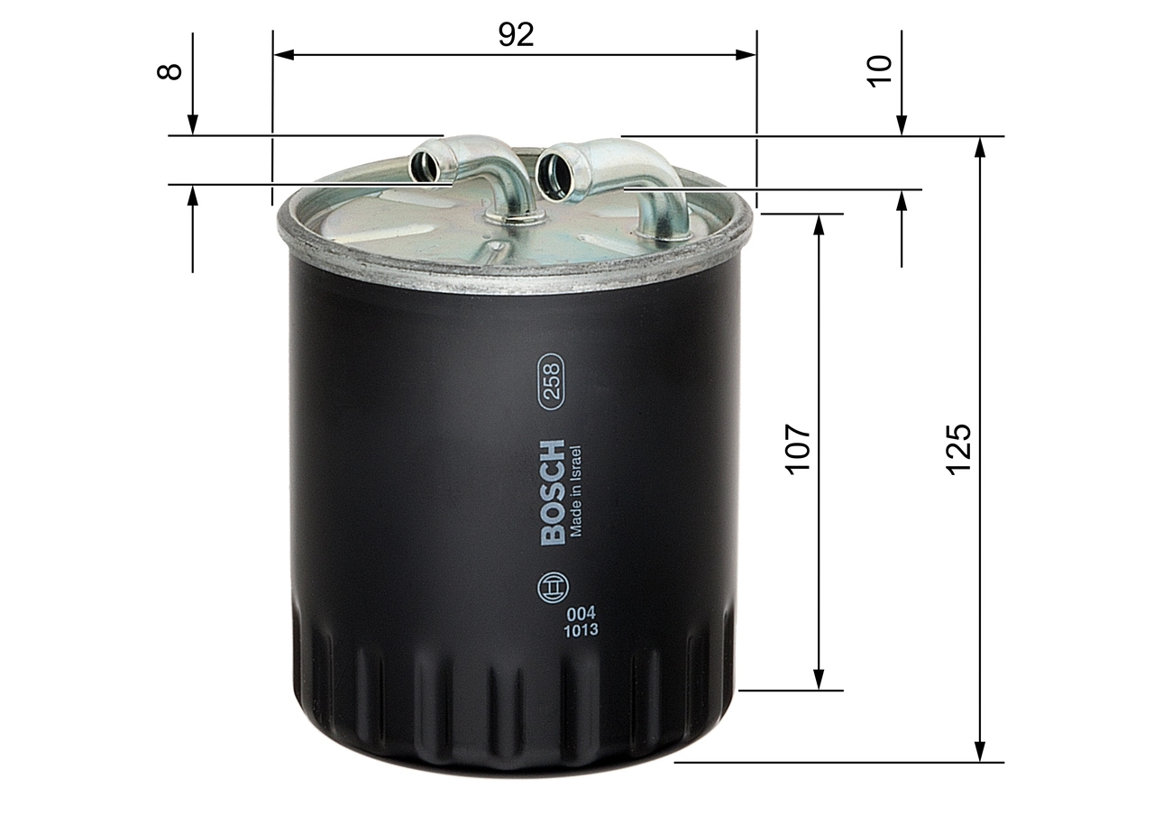 BOSCH 1457434437 Фильтр топливный CHRYSLER: 300 C 04-, 300 C Touring 04-   MERCEDES-BENZ: A-CLASS 04-, B-CLASS 05-, C CLASS 07-, C CLASS T-Model 07-, C-CLASS 00-, C-CLASS T-Model