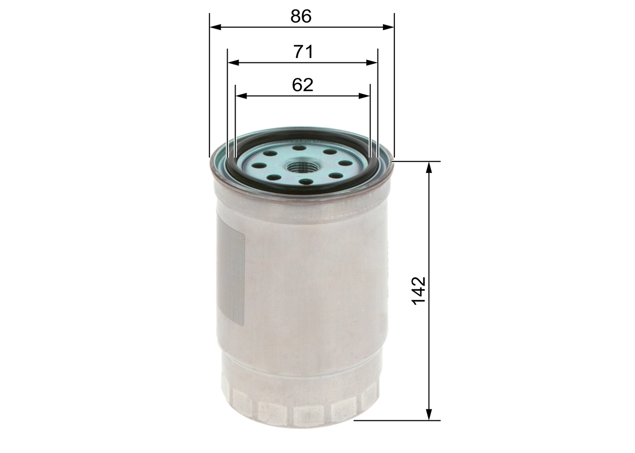 BOSCH 1457434511 Фильтр топливный HYUNDAI: ELANTRA седан 00-, H-1 Cargo 08-, H-1 Travel 08-, SANTA FE 00-06, TRAJET 00-, TUCSON 04-, i10 07-, i20 08-, i30 07-, i30 CW универсал 08