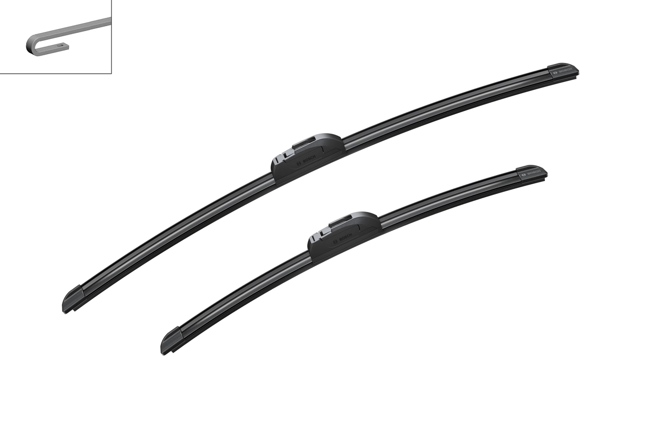 BOSCH 3397007047 Щетки стеклоочистителя бескаркасные Aerotwin Retrofit 600/450мм крепление Hook