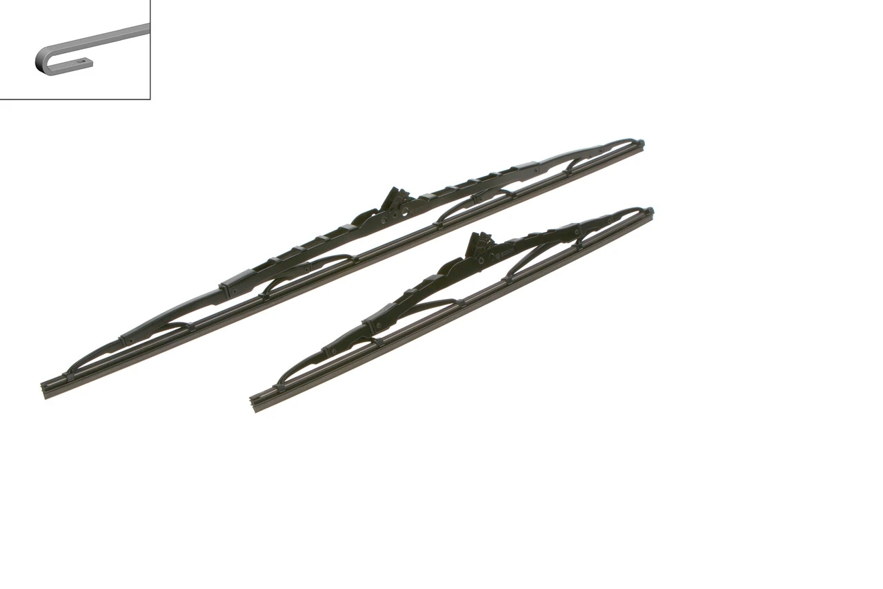 BOSCH 3397010413 Щетки стеклоочистителя каркасные Twin 600/400мм крепление Hook