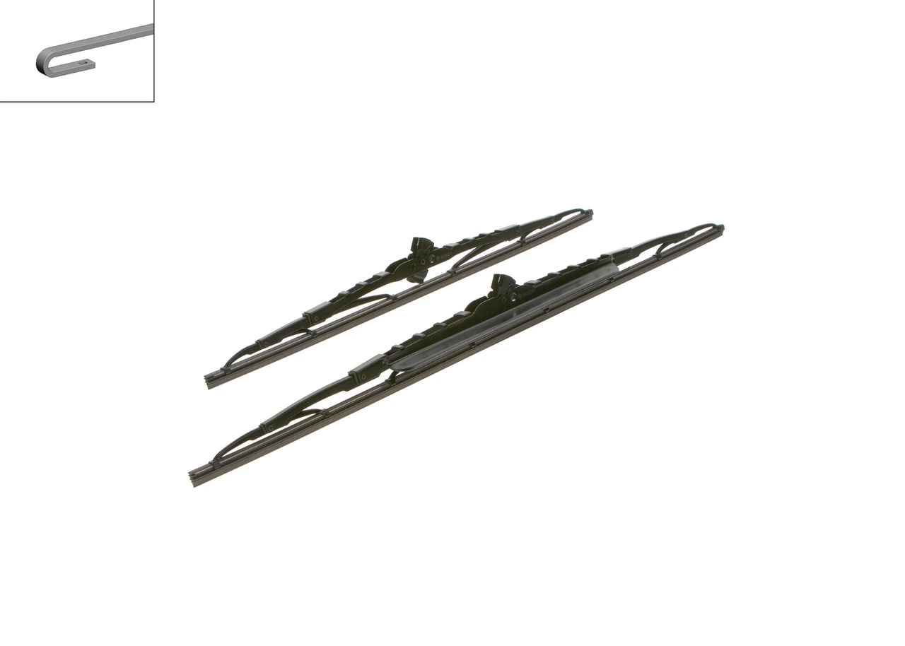 BOSCH 3397118303 Щетки стеклоочистителя каркасные Twin spoiler 600/450мм крепление Hook