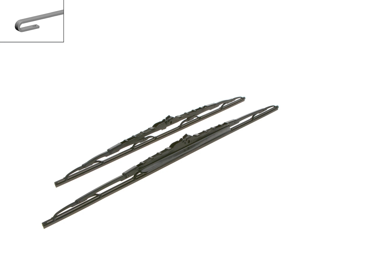 BOSCH 3397118308 Щетки стеклоочистителя каркасные Twin spoiler 600/550мм крепление Hook