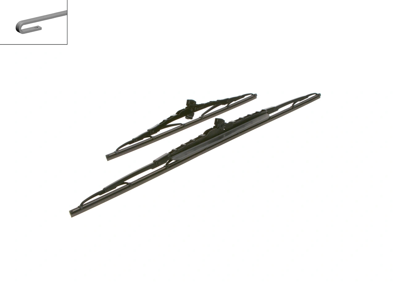 BOSCH 3397118325 Щетки стеклоочистителя каркасные Twin spoiler 650/400мм крепление Hook