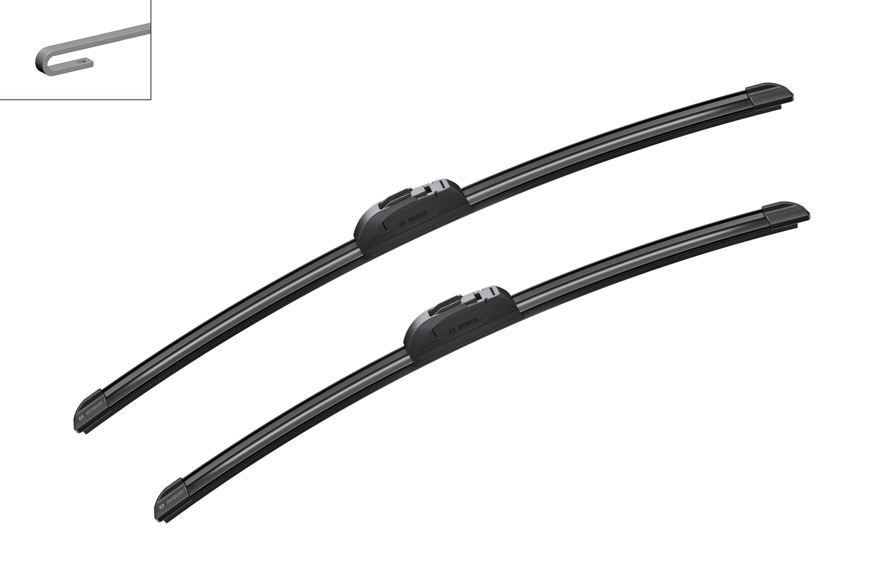BOSCH 3397118905 Щетки стеклоочистителя бескаркасные Aerotwin Retrofit 550/500мм крепление Hook