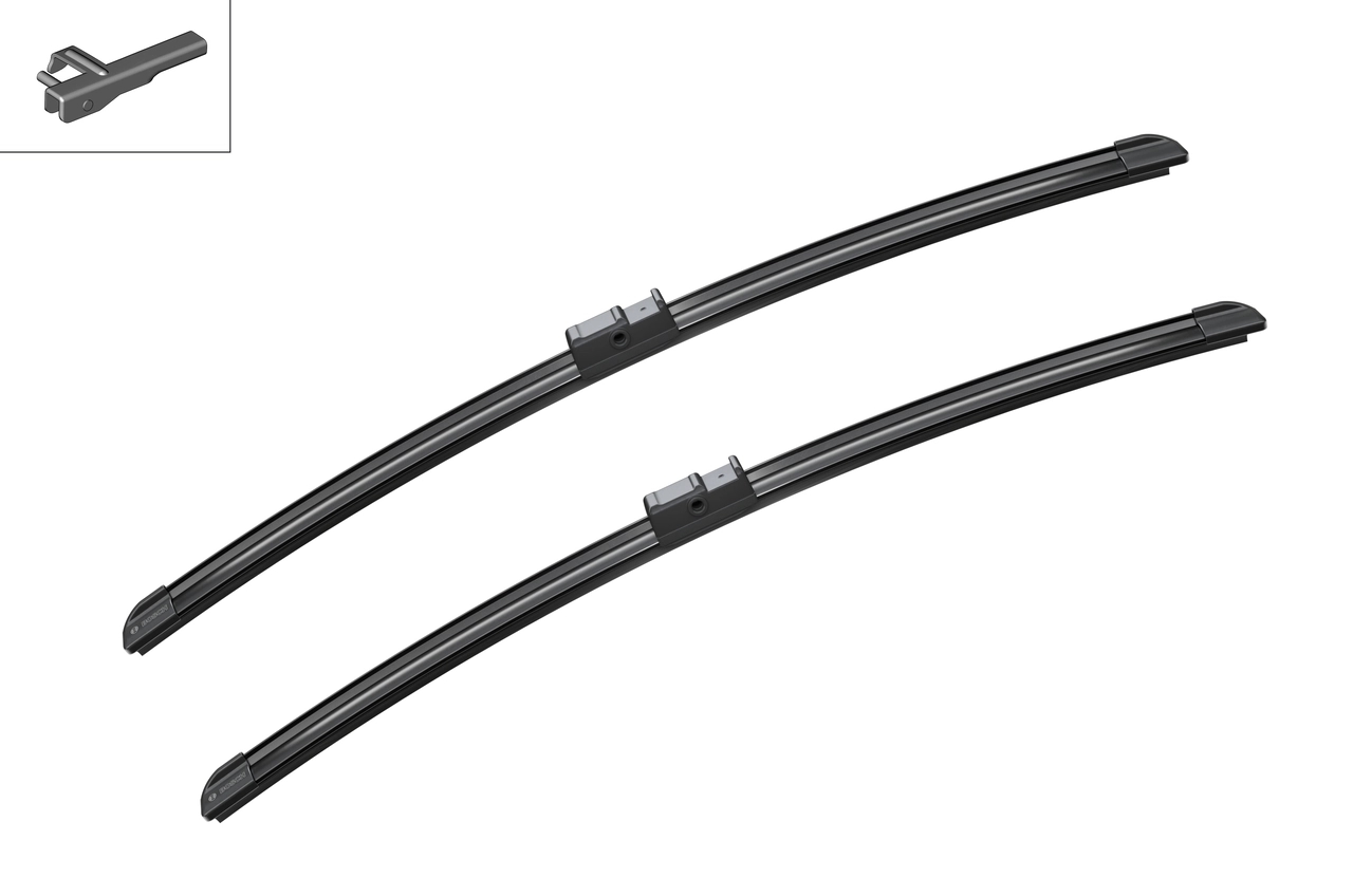 BOSCH 3397118925 Щетки стеклоочистителя 550/530мм бескаркасные, к-кт SKODA Superb I [B5, 3U4] 2001-2004, VW Passat B5.5 [3B3] 2001-2005, Passat Variant B5.5 [3B6] 2001-2005