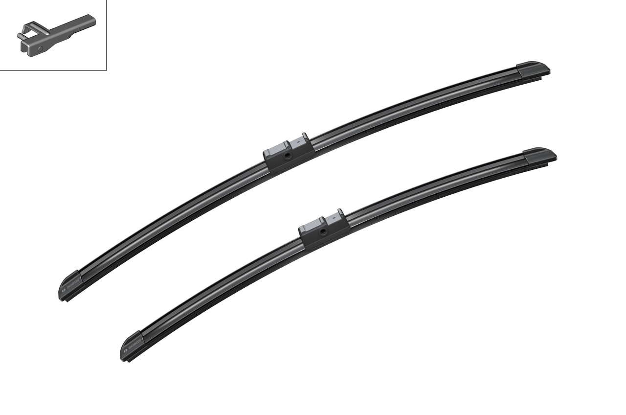 BOSCH 3397118927 Щетки стеклоочистителя 550/475мм бескаркасные, к-кт MAZDA: 3 1.4/1.6/1.6 DI Turbo/2.0/2.3 DiSi Turbo MPS/2.3 MPS 03-, 3 седан 1.6/1.6 DI Turbo/2.0 03-   VW: BORA