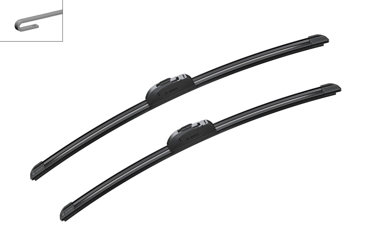 BOSCH 3397118986 Щетки стеклоочистителя бескаркасные Aerotwin Retrofit 530/500мм крепление Hook