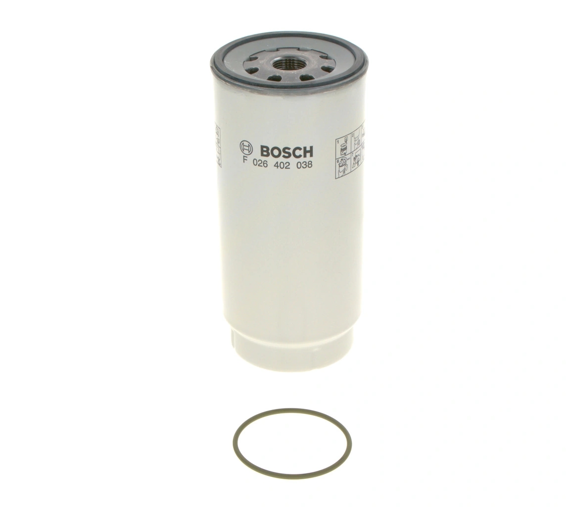 BOSCH F026402038 Фильтр топливный DAF: CF 75 01-, CF 85 = FA 85.360/FA 85.410/FA 85.430/FA 85.460/FA 85.480/FA 85.510/FAC 85.360, FAX 85.360/FAC 85.410, FAX 85.410/FAC 85.430/FAC
