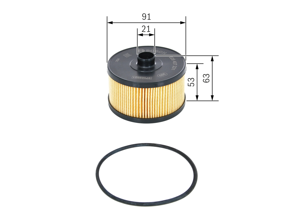 BOSCH F026407231 Фильтр масляный(картридж)