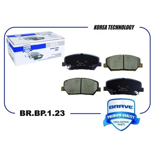 BRAVE BRBP123 Колодка тормозная передняя BR.BP.1.23 58101-2TA21 KIA Optima TF 12-, Ceed 12- HYUNDAI i30 16 12-