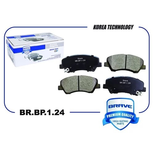 BRAVE BRBP124 Колодки тормозные дисковые перед