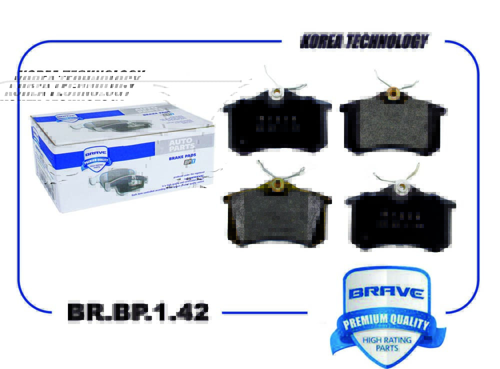 BRAVE BRBP142 Колодка тормозная задняя диск.