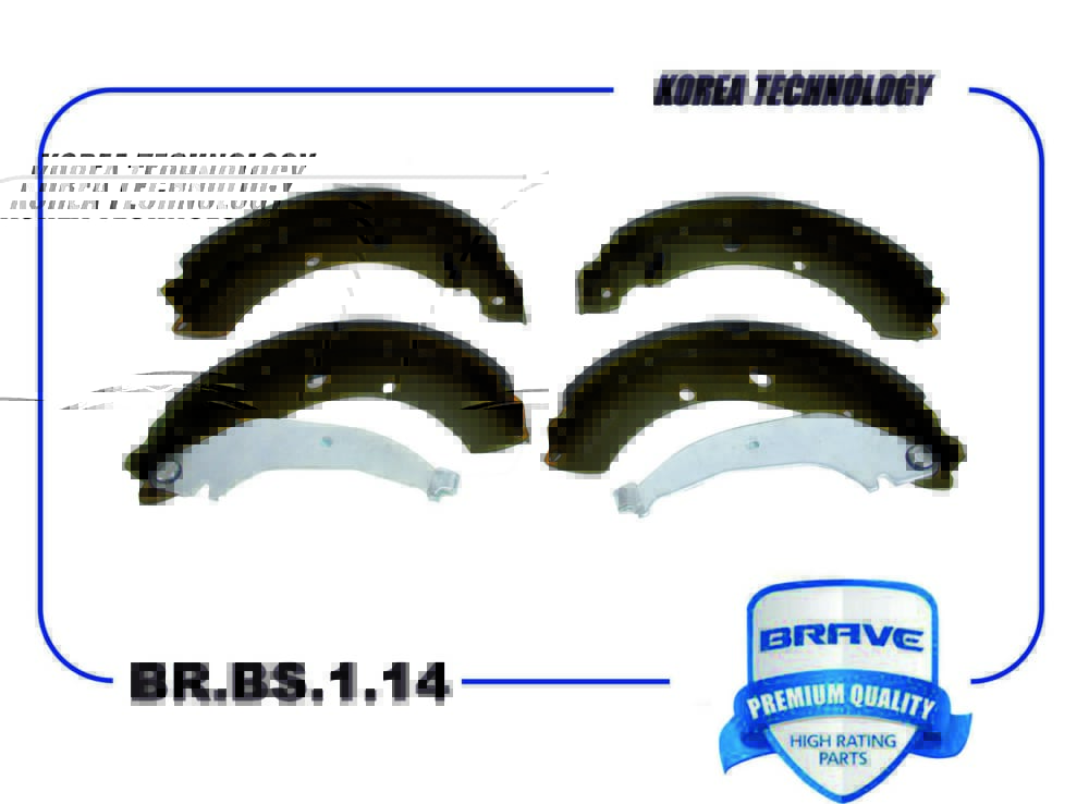 BRAVE BRBS114 Колодка тормозная задняя