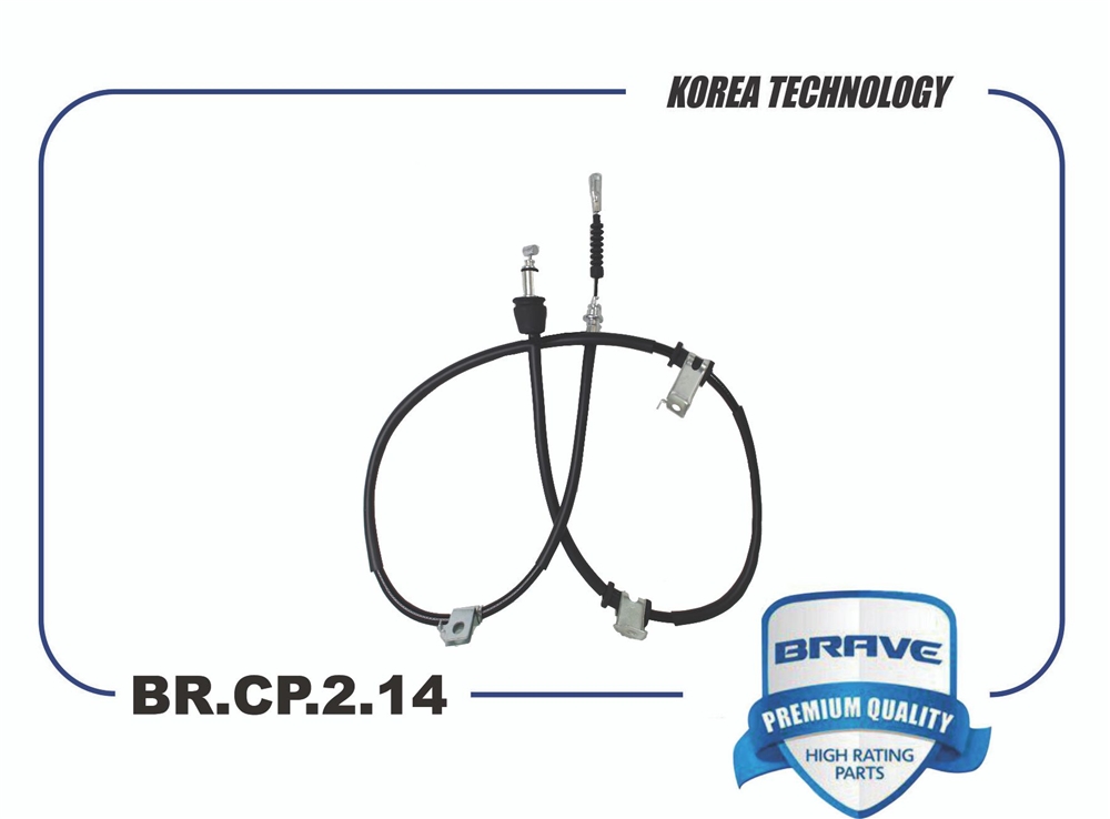 BRAVE BRCP214 Трос ручного тормоза левый BR.CP.2.14 59760-1H300 KIA Ceed 1.4-2.0i