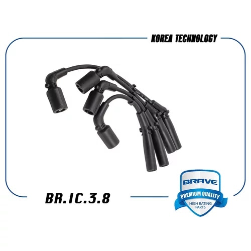 BRAVE BRIC38 Высоковольтные провода силикон 96288956 BR.IC.3.8 Matiz 1.0, Spark 1.0, Aveo 1.10