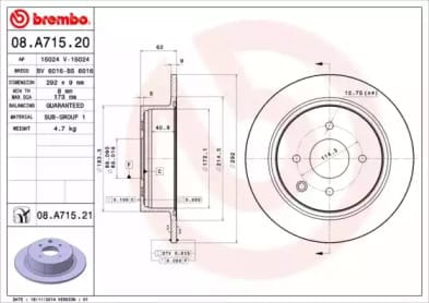 BRECO bs6016 Тормозной диск