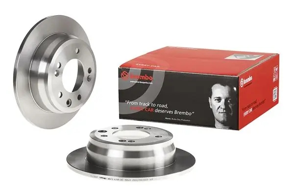 BREMBO 08A86910 Диск тормозной задний невентилируемый 262мм