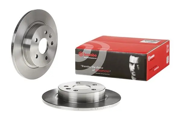 BREMBO 08B35710 Диск тормозной задний невентилируемый 268мм