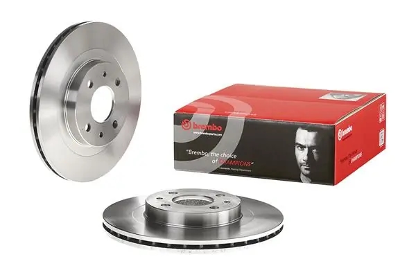 BREMBO 09890314 Диск тормозной передний вентилируемый 260мм