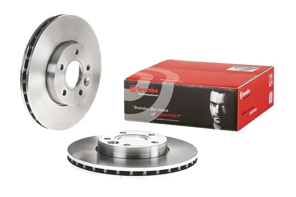 BREMBO 09A90510 Диск тормозной FORD FOCUS II/III/C-MAX 03-/VOLVO S40 04- передний вент.D 278мм.