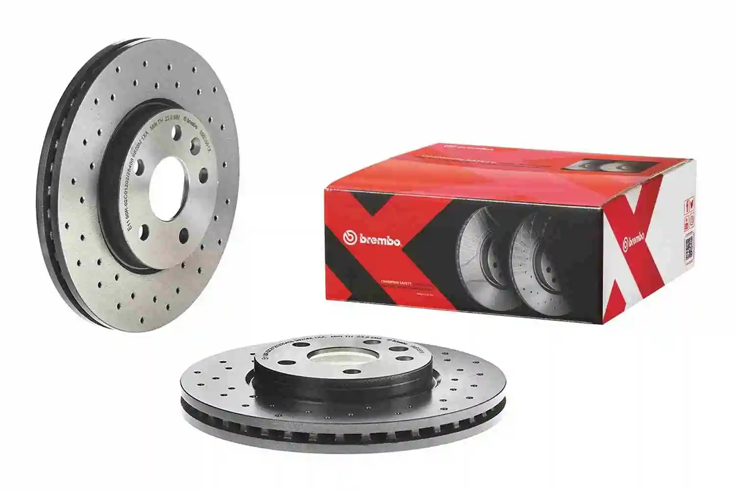 BREMBO 09B3551X Диск торм. перед.вент.[276x26] 5 отв.