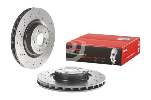 BREMBO 09B74451 Диск тормозной передний вентилируемый 344мм