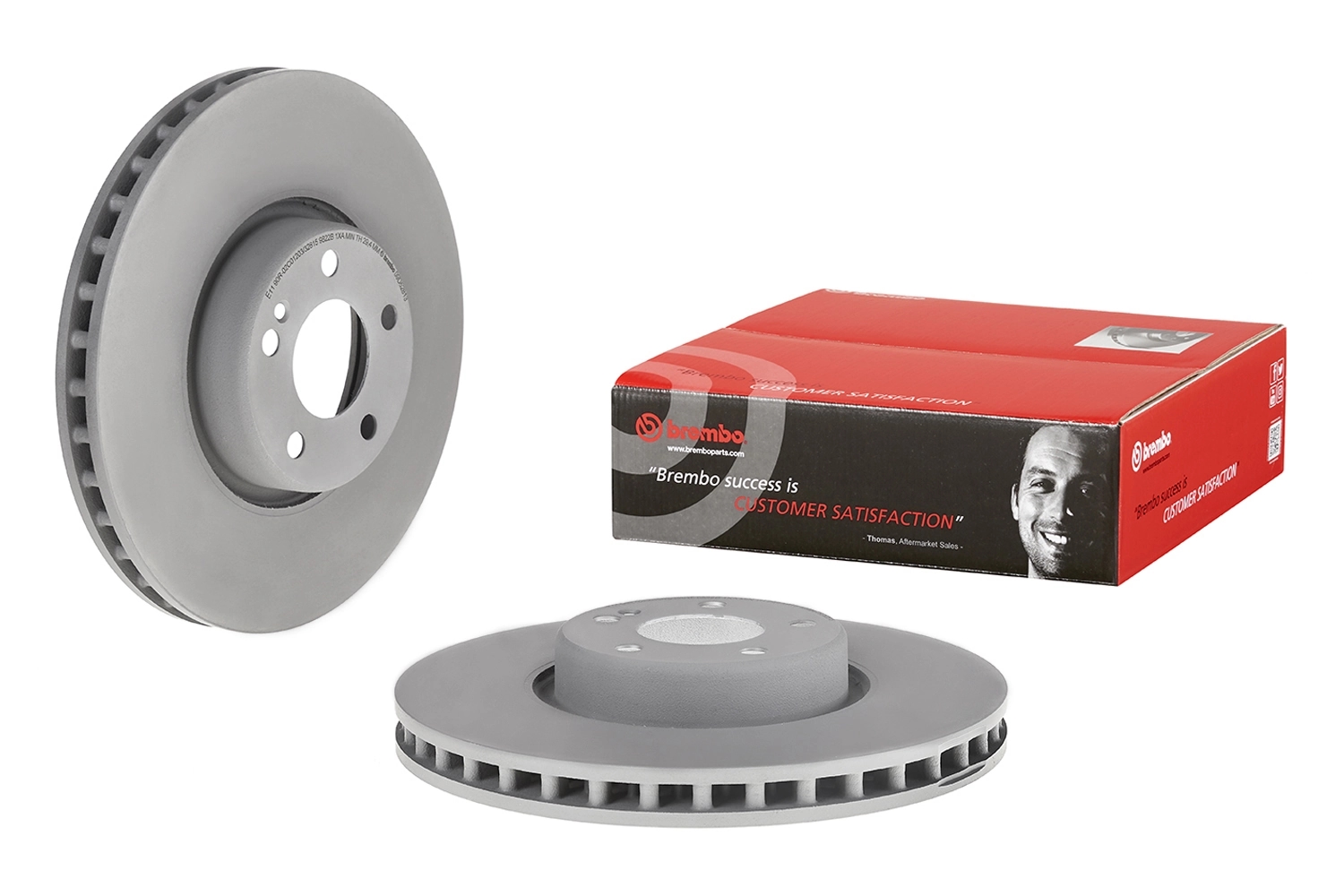 BREMBO 09D52813 Диск тормозной MERCEDES W205/W213 передний вент.D 330мм.