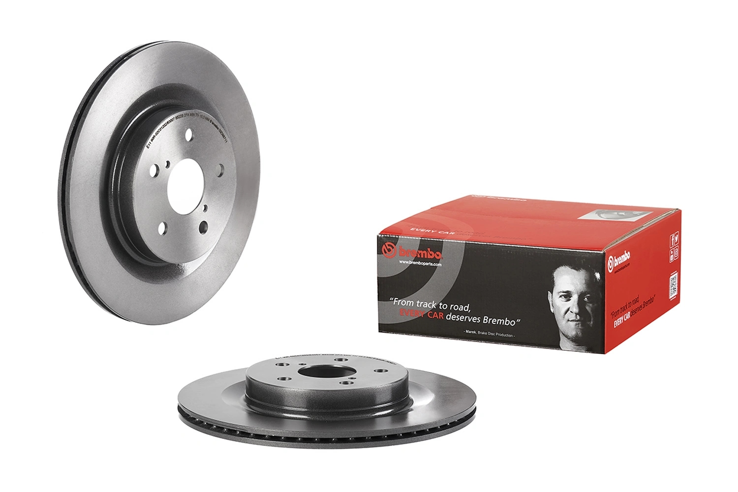 BREMBO 09D98111 Диск тормозной MERCEDES GLE (V167) 18- передний вент.D 354мм.