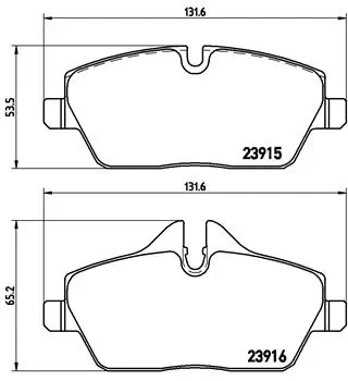 BREMBO P06034 Колодки тормозные BMW E81/E87/MINI COOPER 04- передние