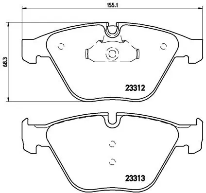 BREMBO P06054 Колодки тормозные дисковые перед