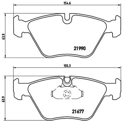BREMBO P06065 Колодки тормозные дисковые перед