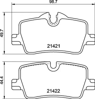 BREMBO P06113 Колодки тормозные BMW 3 G20 18- задние