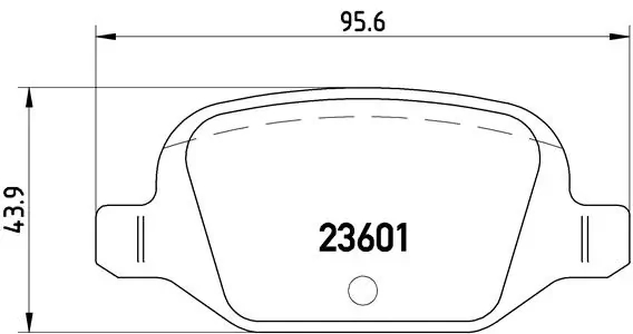 BREMBO P23064 Колодки тормозные дисковые | зад |