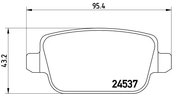 BREMBO P24075 Колодки тормозные FORD GALAXY/MONDEO/S-MAX/VOLVO S80/XC70/FREELANDER 06- задние