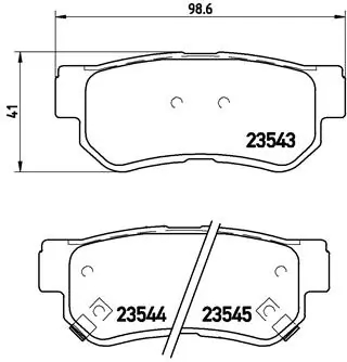 BREMBO P30014 Колодки тормозные дисковые зад