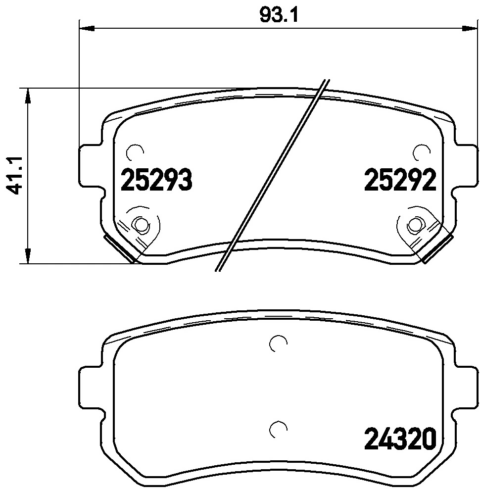 BREMBO P30051 Колодки тормозные дисковые зад