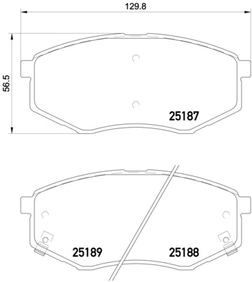 BREMBO P30055 Колодки тормозные дисковые перед
