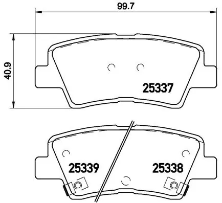 BREMBO P30067 Колодки тормозные дисковые зад