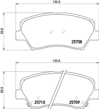 BREMBO P30073 Колодки тормозные дисковые перед