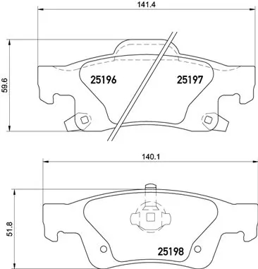 BREMBO P37016 Колодки зад. JEEP GRAND CHEROKEE 3.6/5.7/6.4/3.0CRD 10>