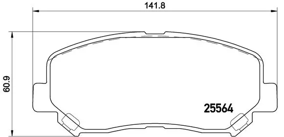BREMBO P49045 Колодки тормозные дисковые перед