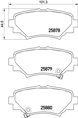 BREMBO P49049 Колодки торм.зад.