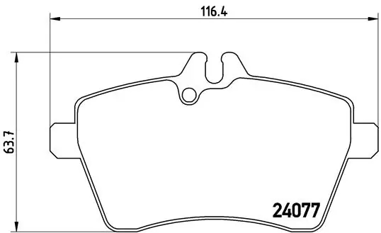 BREMBO P50056 Колодки тормозные дисковые перед