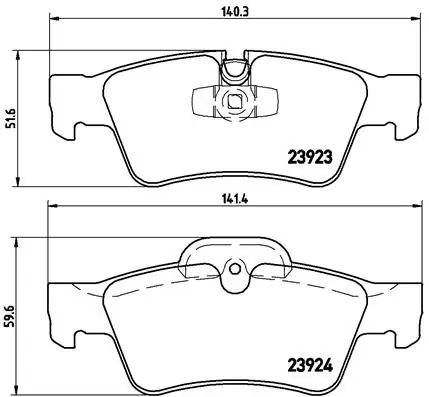 BREMBO P50064 Колодки тормозные дисковые | зад |