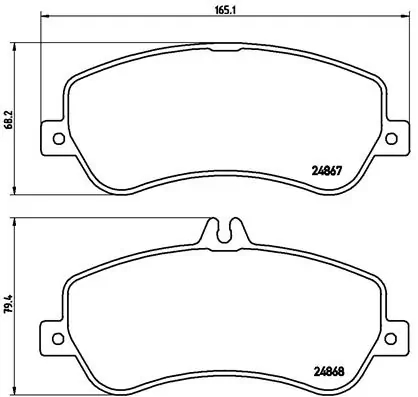 BREMBO P50086 Колодки тормозные MERCEDES GLK X204 2.2-3.5 передние
