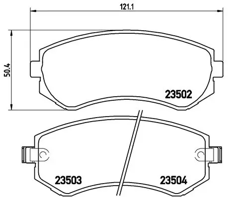 BREMBO P56039 Колодки торм.пер.